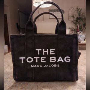 Marc Jacobs Black Canvas Tote Bag